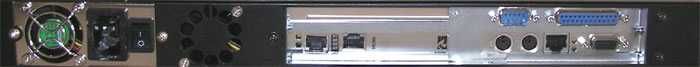 Back panel DW-E/H VoIP gateway with 1 / 2 / 4 E1/T1